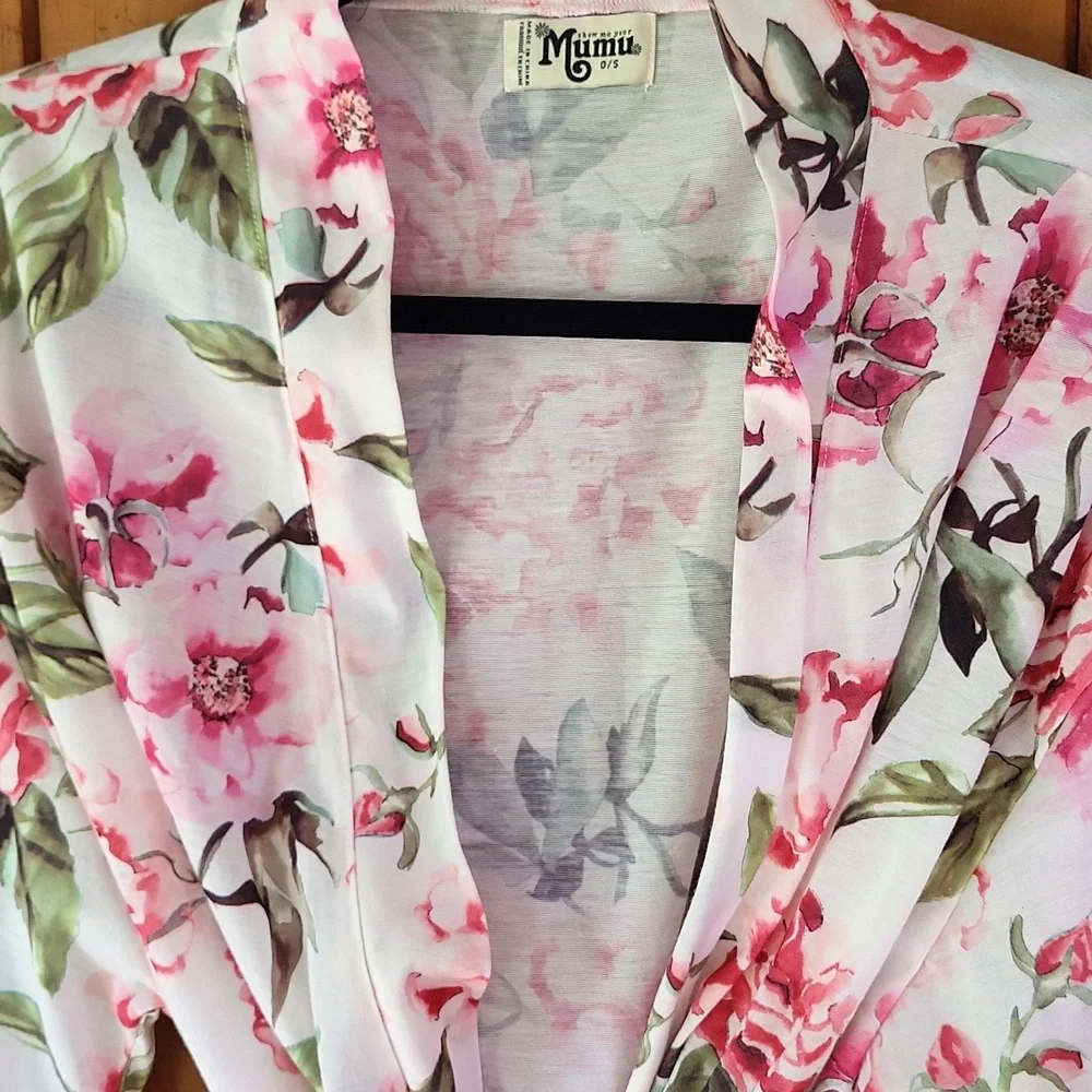 Floral Brie Robe O/S - Picture 3 of 4